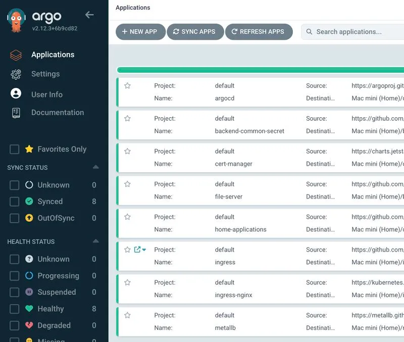 ํ ์๋ฒ Argo CD