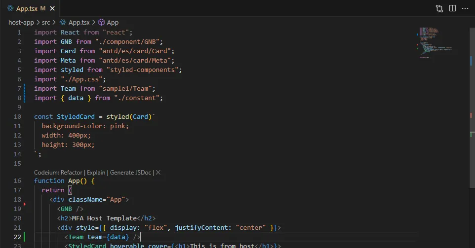 ์ธ๋ถ ๋ชจ๋์ ์ํ ์ฝ๋ ์์ฑ
